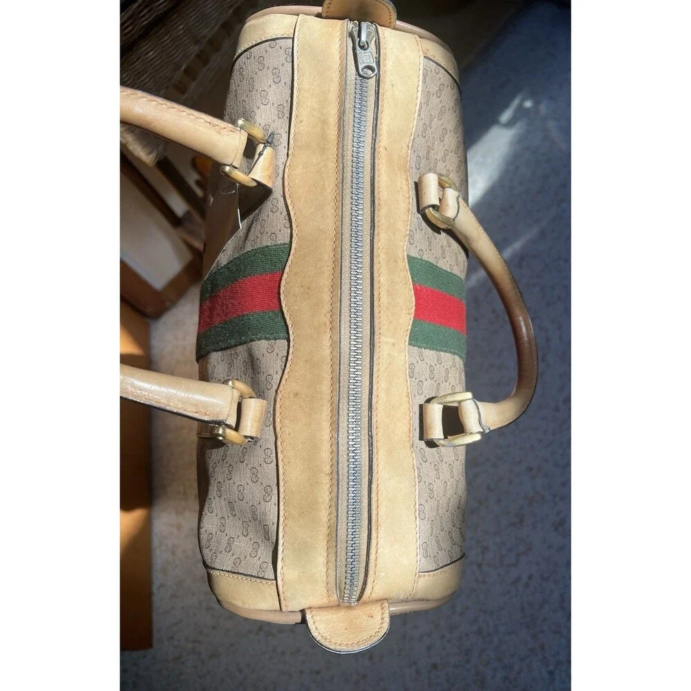 Gucci Micro GG Supreme Boston Bag Vintage 1980-1984 With COA